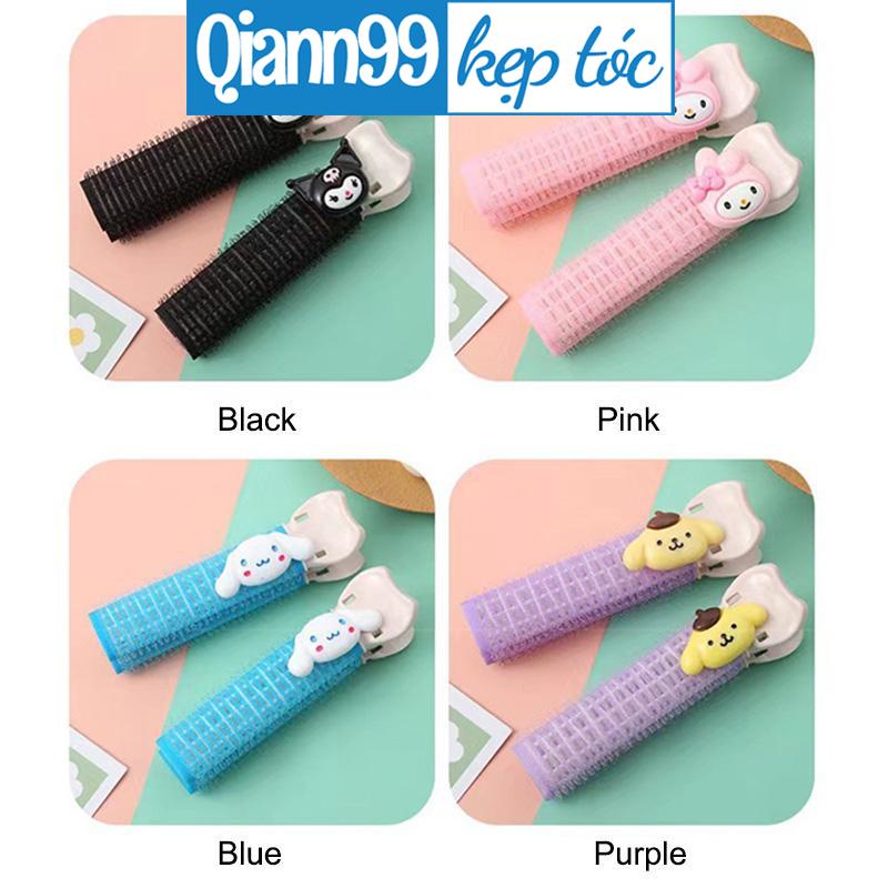 Kẹp Làm Xoăn Tóc Mái Bằng Lông Nhung Tự Nhiên Màu Kẹo Hình Melody Hoạt Hình Dễ Thương