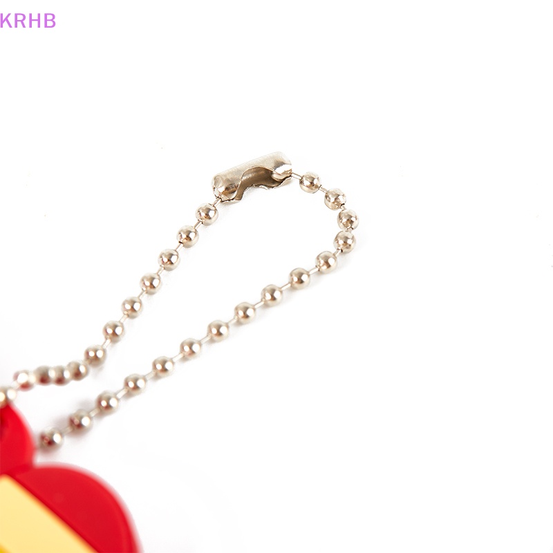 Móc Chìa Khóa Bằng Silicon Mềm Họa Tiết Gấu Picachu Hoạt Hình Dễ Thương Sáng Tạo Mới