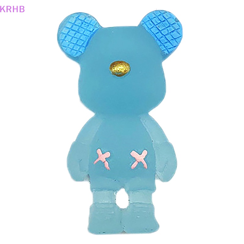 Kẹp Tóc Hình Gấu Bằng Resin Phát Sáng DIY Mới