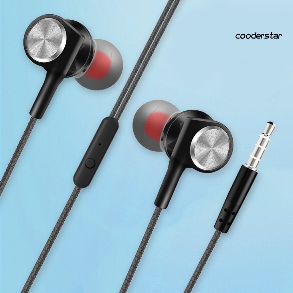 Tai Nghe Nhét Tai HY-1 Chống Ồn Jack 3.5mm Bass Trầm Có Micro Tiện Dụng