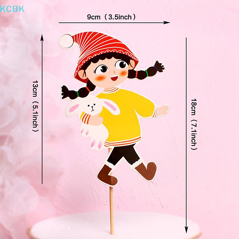 Topper Trang Trí Bánh Kem Hình Mưa Lấp Lánh