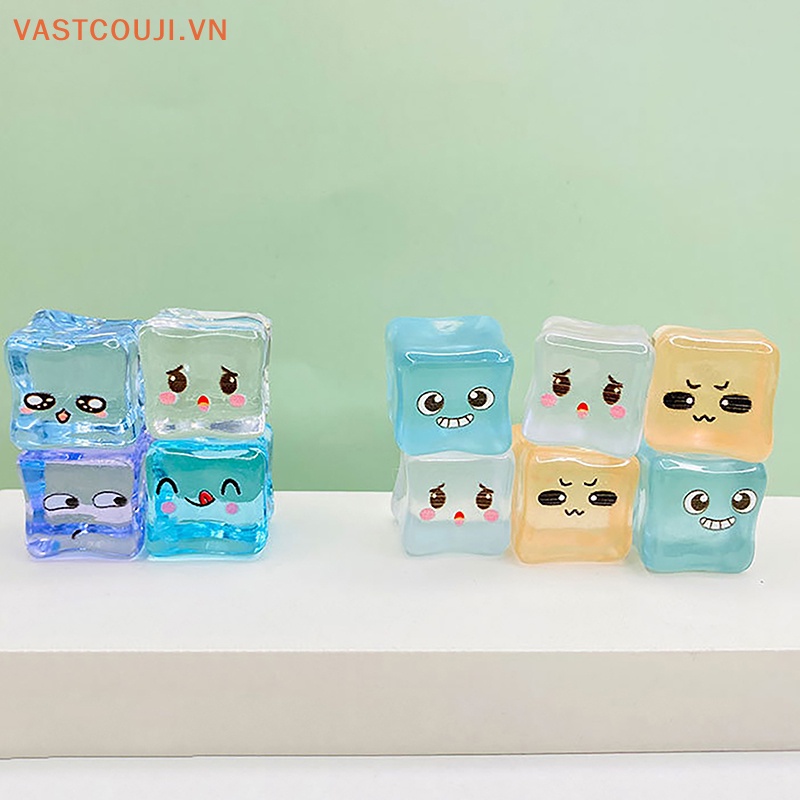 Set 5 Viên Đá Dạ Quang Trong Suốt Có Mặt Dây Chuyền Bằng Resin DIY
