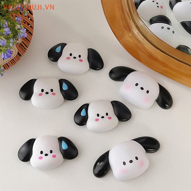 Miếng Dán Silicon Hình Chú Chó Hoạt Họa 3D Trang Trí Điện Thoại / Máy Tính / Cốc Nước / Dép / Đồ Chơi Trẻ Em DIY