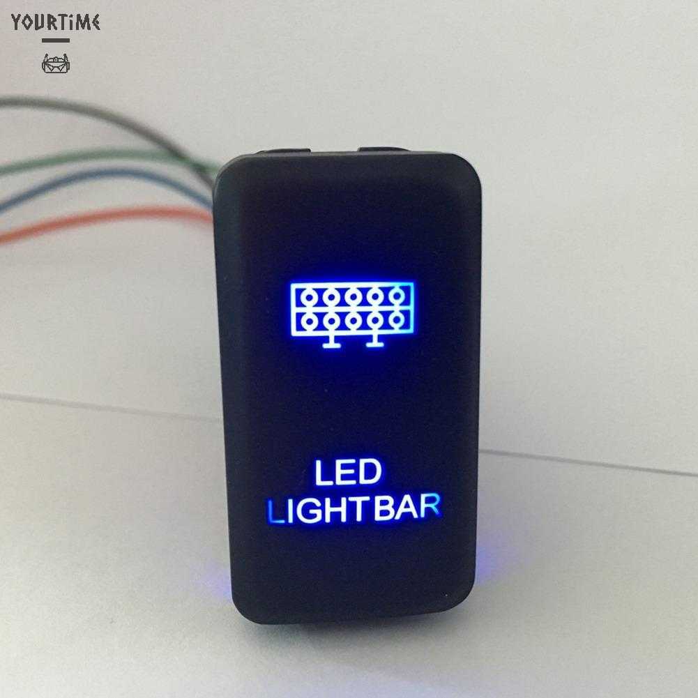 Công TắC ON / OFF 2LED 12V - MàU Xanh Dương Cho ĐèN LED Xe Hơi