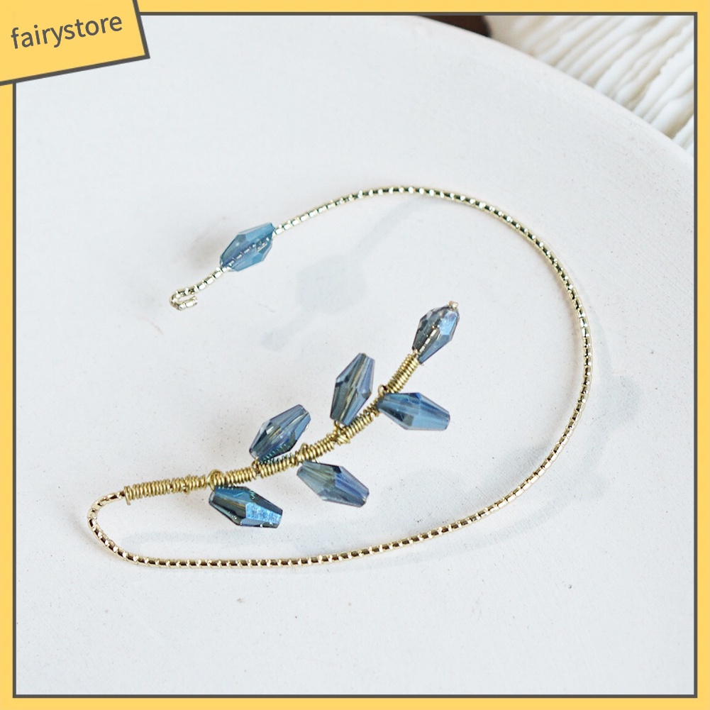 1 Khuyên Kẹp Vành Tai Không Cần Xỏ Lỗ Mạ Vàng Độc Đáo Cho Nữ