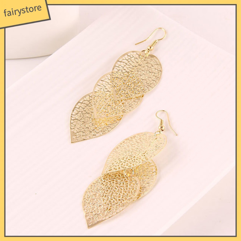 Đôi Bông Tai Hình Chiếc Lá Thời Trang Dành Cho Nữ