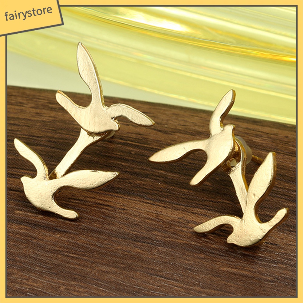 Khuyên Tai Hình Tai Chim / Hình Học Không Đối Xứng [FRO] Cho Nữ