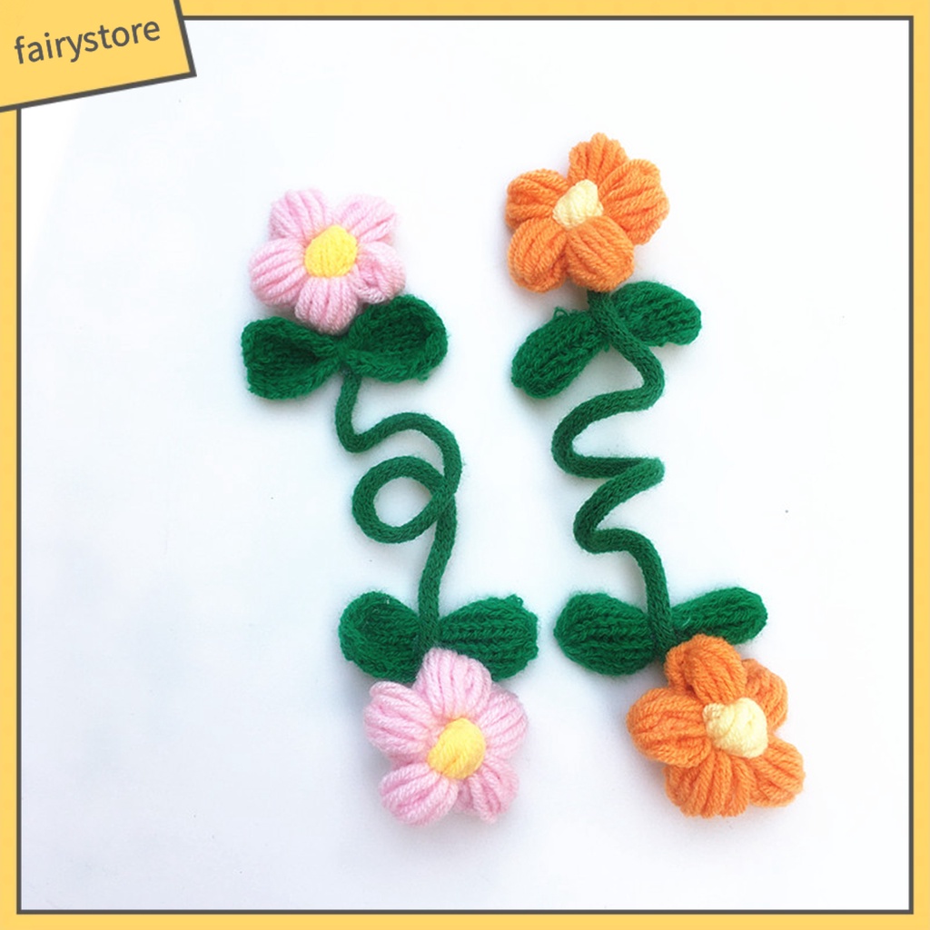 1 Bông Tai Lủng Lẳng Hình Hoa Màu Sắc Tươi Sáng Phong Cách Ngày Lễ