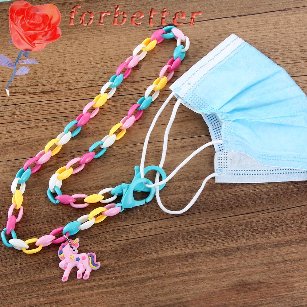 Dây Đeo Kính Mát Chống Thất Lạc Bằng Acrylic Hình Kỳ Lân Hoạt Hình Dễ Thương Cho Bé