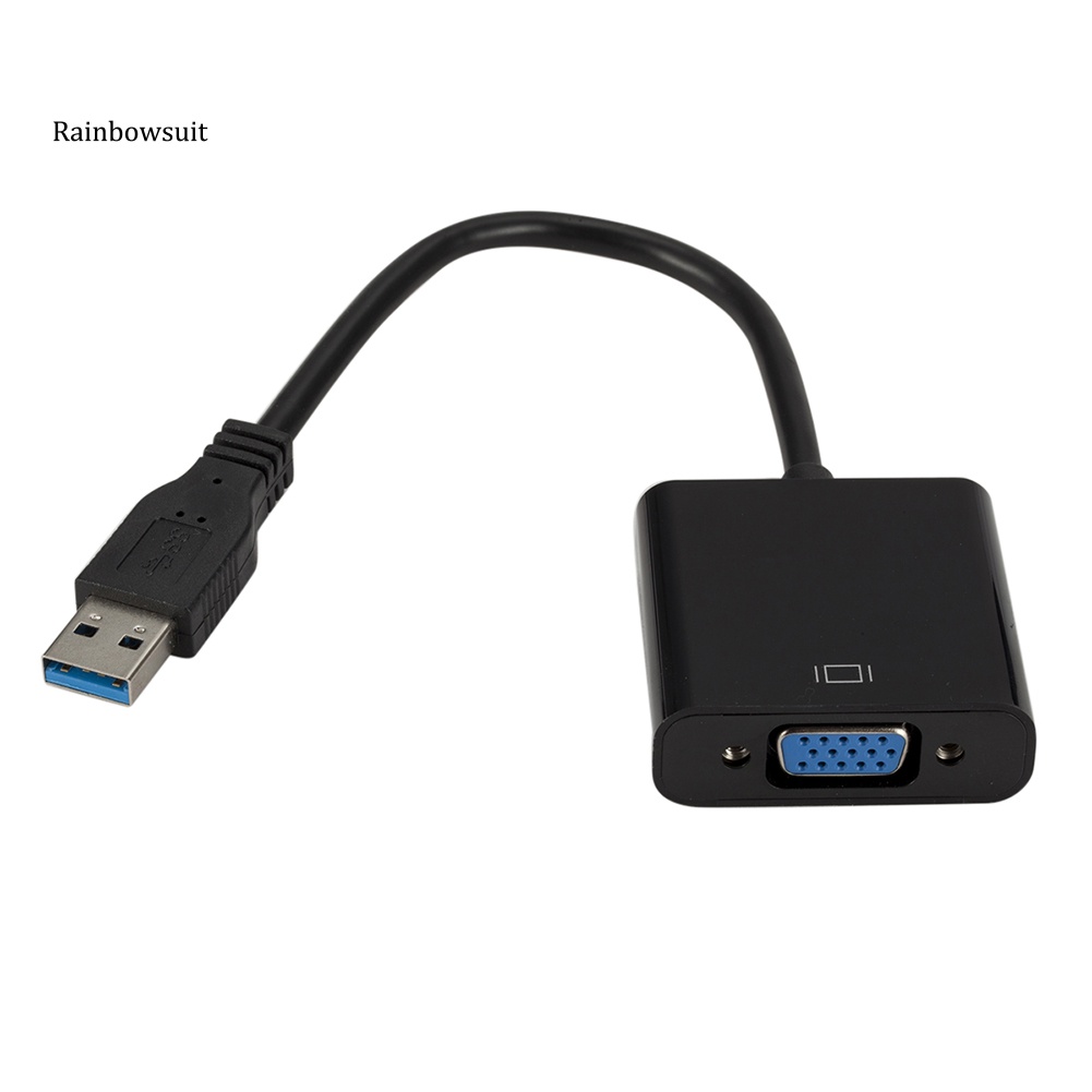 Bộ Chuyển Đổi Thẻ Đồ Họa Bên Ngoài USB 3.0 Sang 1080P VGA Cho Win7 / 8 / 10