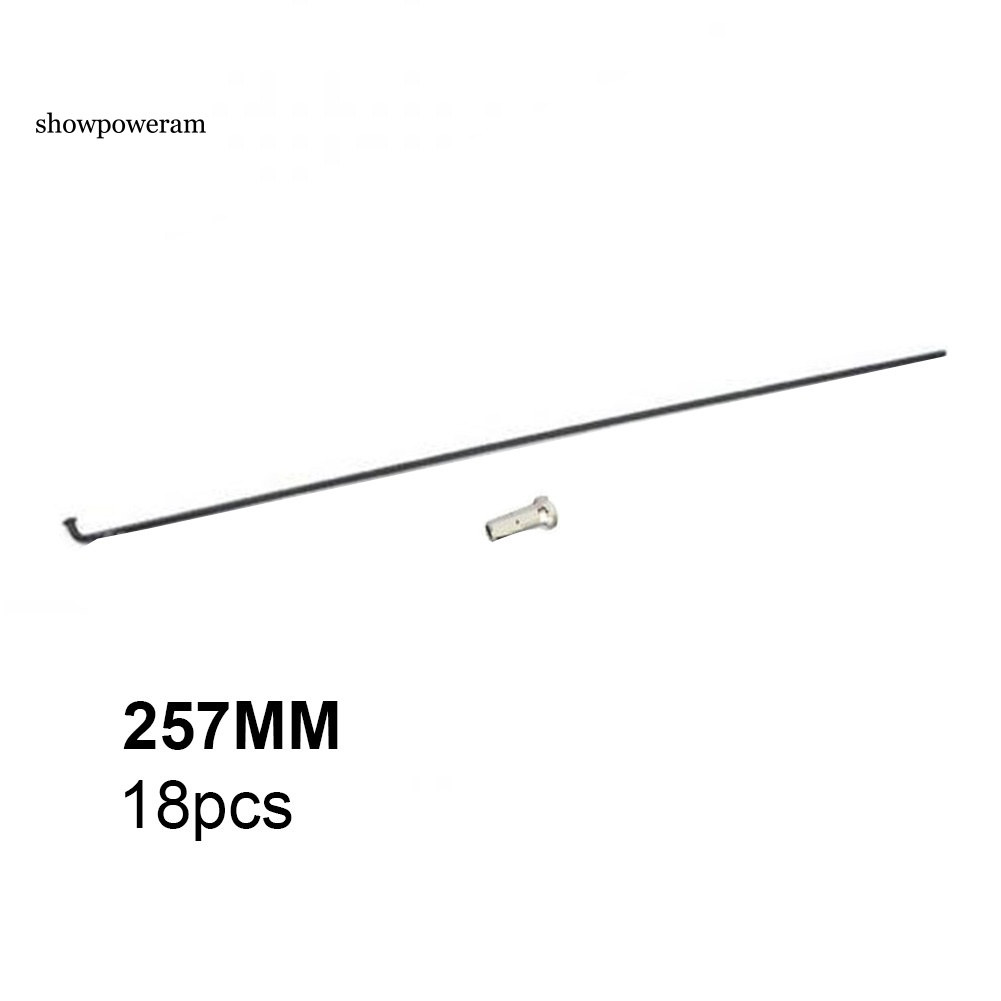 18 Cái Căm Xe Đạp Bằng Thép 251mm-269mm Kèm Nắp Đậy