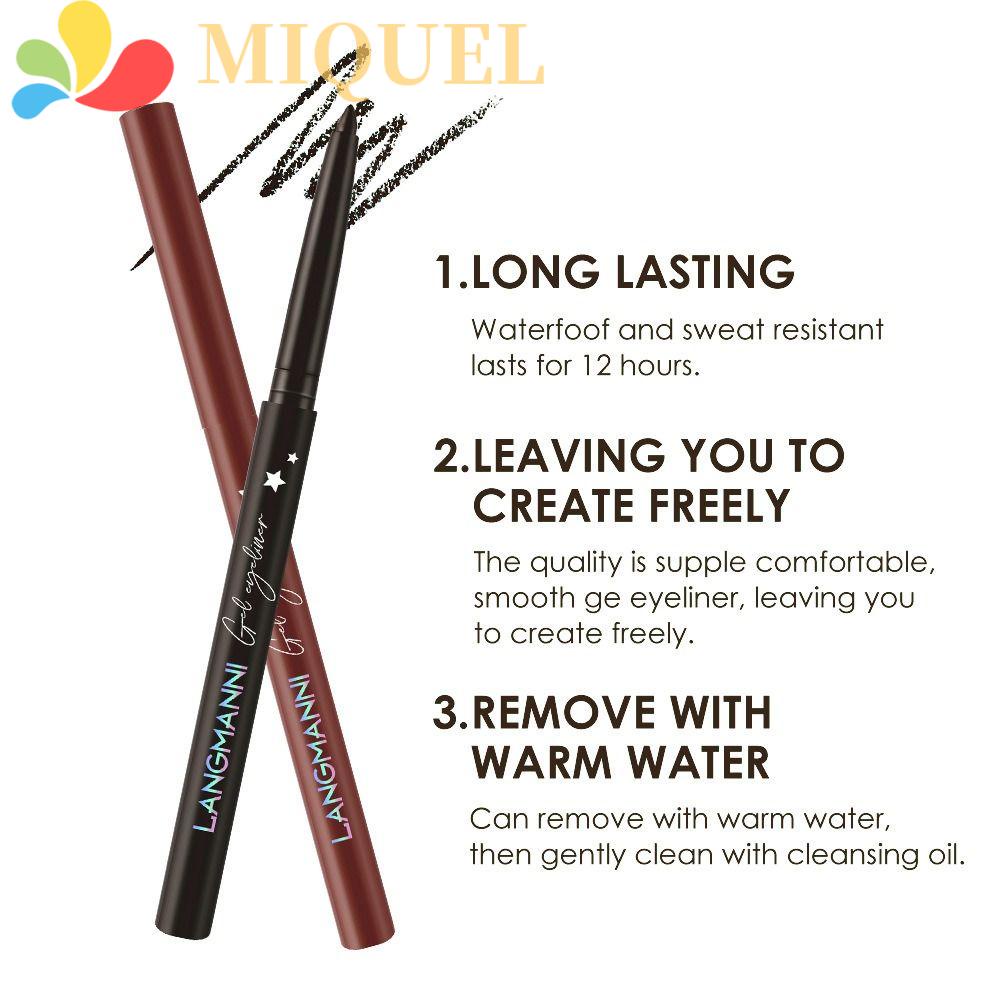 Bút Kẻ Mắt Dạng Gel Mềm Mượt Nhanh Khô Không Nhòe Lâu Trôi Dành Cho Nữ