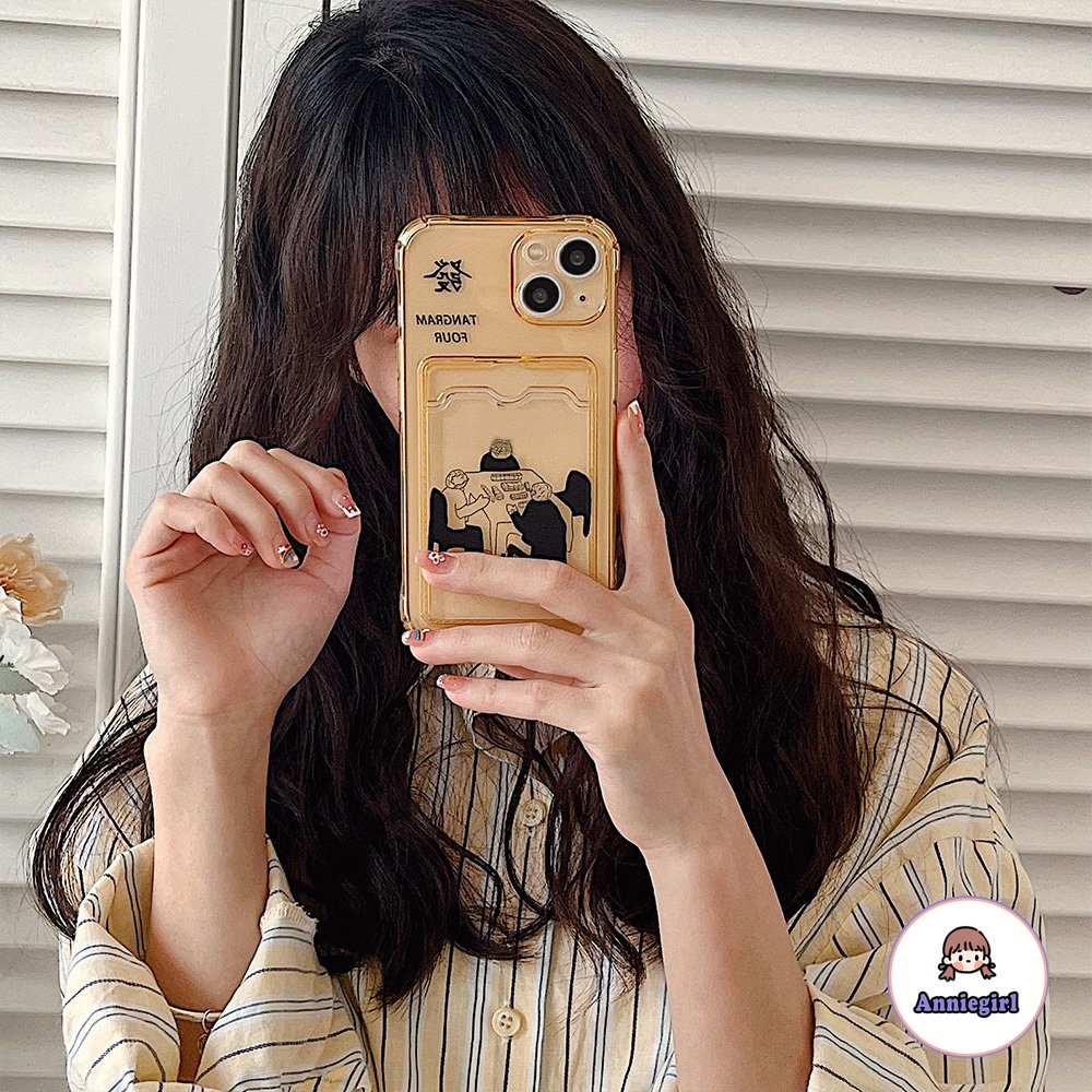 Ốp Điện Thoại TPU Mềm Kèm Ngăn Đựng Thẻ Cho IPhone 11 14 Pro Max 13 Pro Max 12 IPhone X XS XS Max XR 7 8 Plus