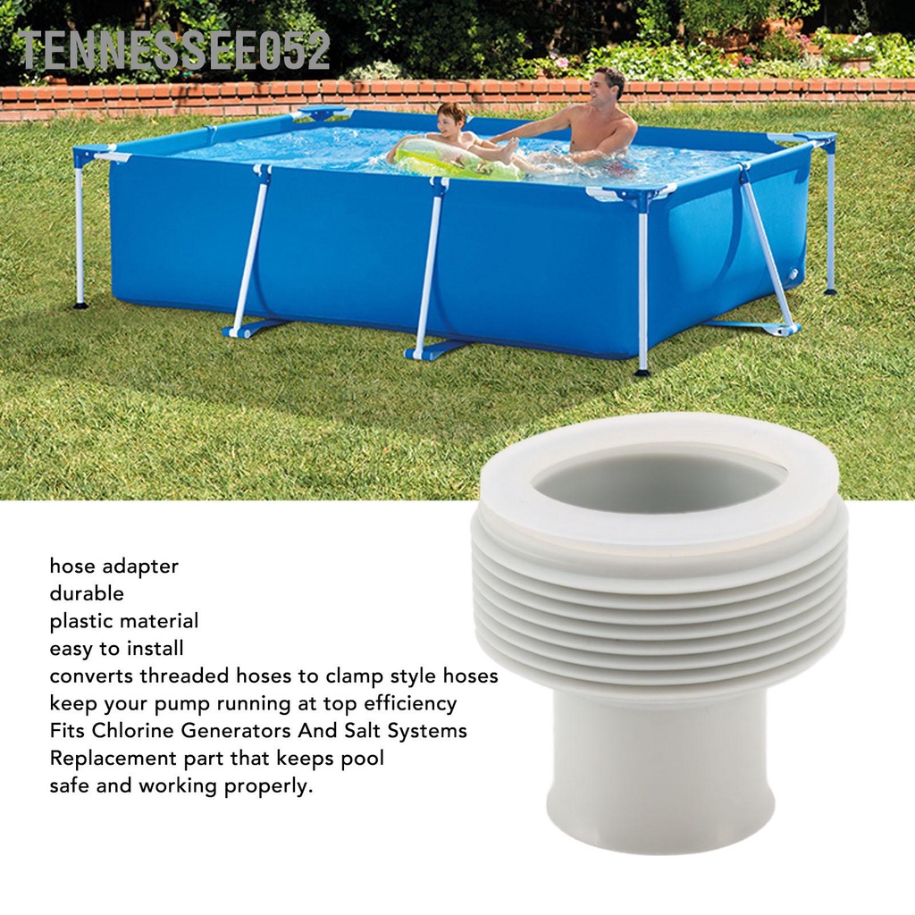 Tennessee052 Vòng bít vòi hồ bơi ống làm sạch bể Đầu nối thay thế cho Intex