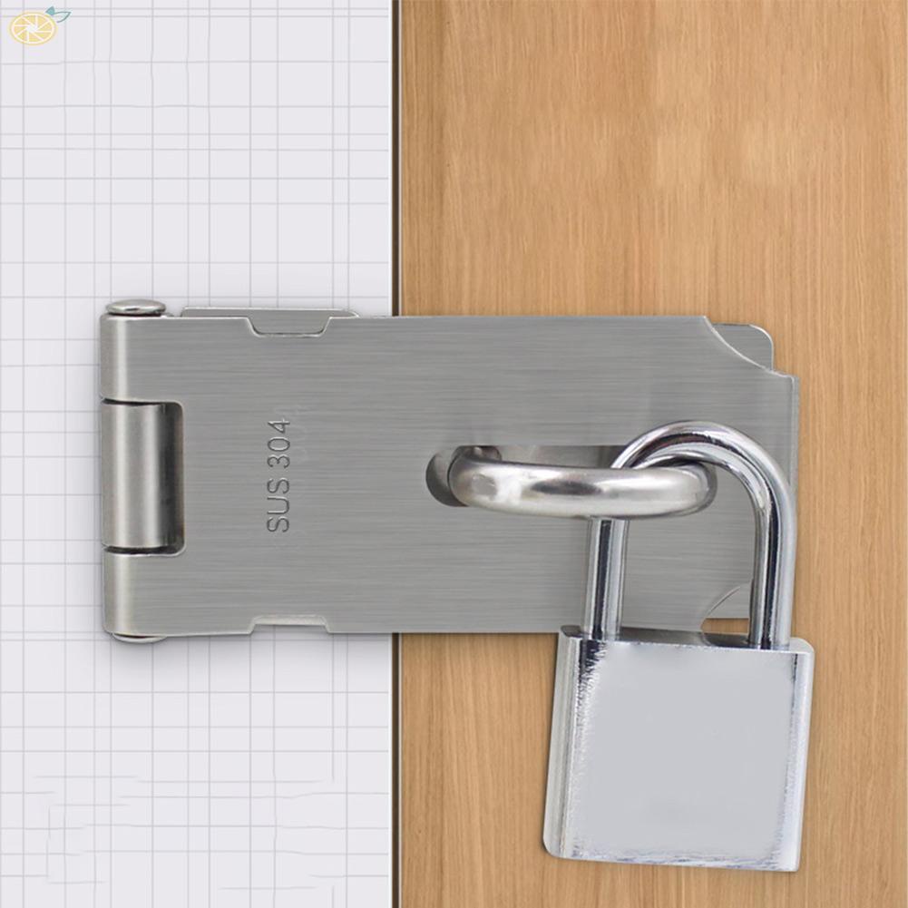 【VARSTR】Door Clasp 3 Inch Burglar-proof Clasp Hasp Door Lock Household Universal
