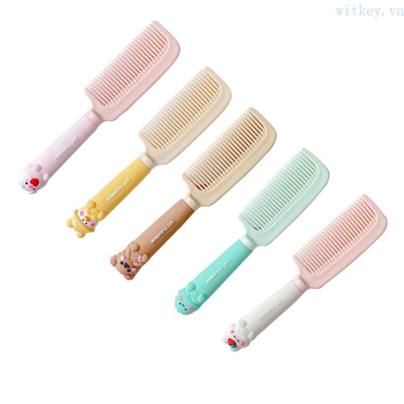Lược Chải Tóc Mát Xa Da Đầu Tay Cầm Dài Tiện Lợi Dành Cho Em Bé
