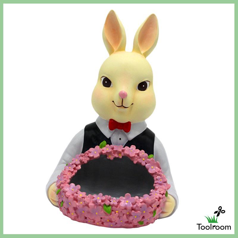 Khay Đựng Trang Sức Hình Thỏ Bằng Nhựa Resin Hiện Đại Cho Phòng Khách / Văn Phòng