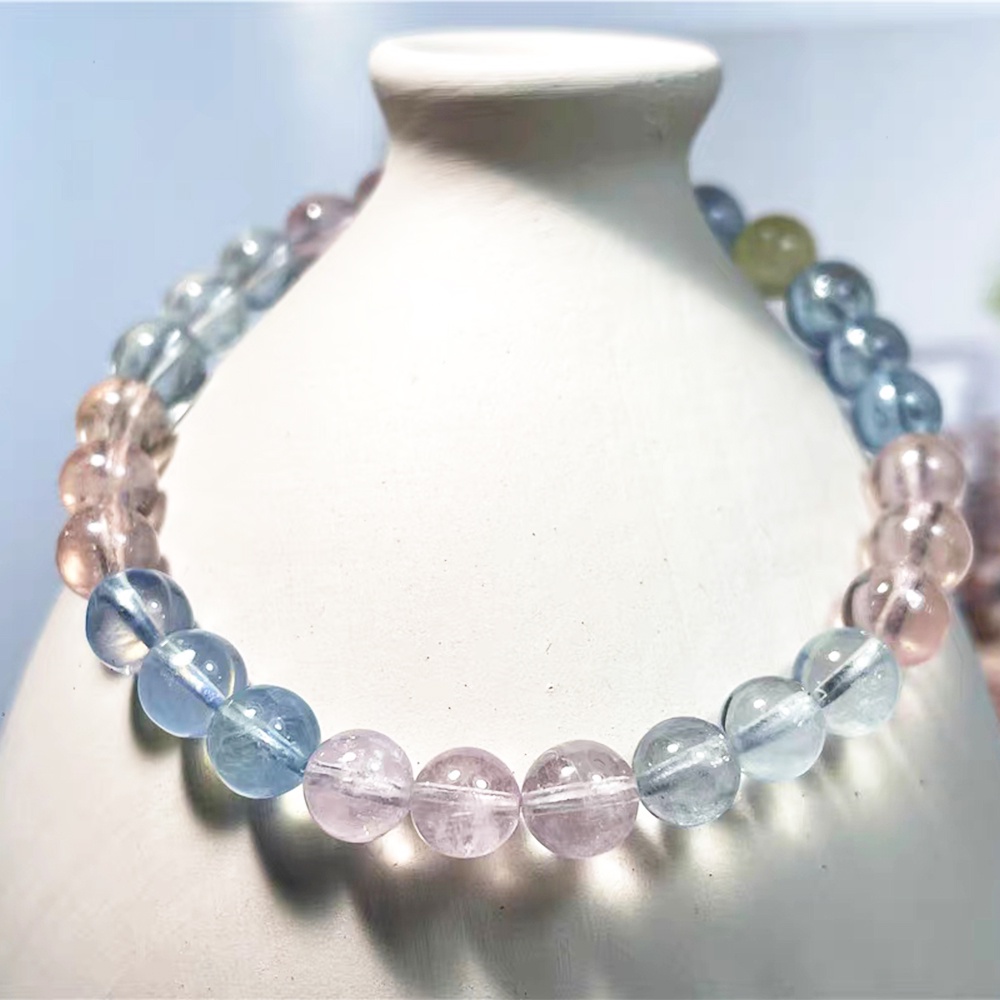 Vòng Tay Chuỗi Hạt Pha Lê Nhiều Màu Tự Nhiên Thời Trang Cho Nữ