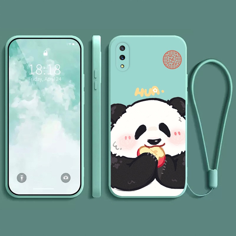 Ốp lưng vivo Y93 vivo Y91C vivo Y1S Ốp điện thoại dẻo Gấu trúc mắn