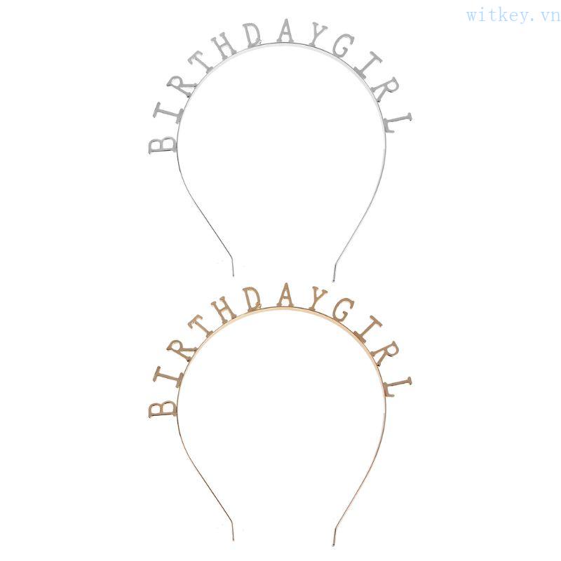 Băng Đô Cài Tóc Trang Điểm Hình Vương Miện Sinh Nhật Đơn Giản Đáng Yêu Cho Bé Gái