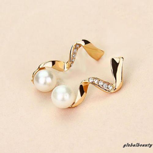 Bộ Vòng cổ + Bông Tai Đính Ngọc Trai Nhân Tạo Kiểu Hở Đính Đá Sang Trọng Cho Nữ