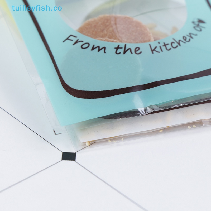 Set 100 Túi Đựng Bánh Kẹo Tự Dính Hình Chú Cá