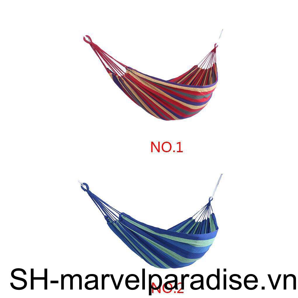 Võng Ngủ Cắm Trại Ngoài Trời Bằng Vải Dù cotton Hàng Mới Dành Cho 1 Người