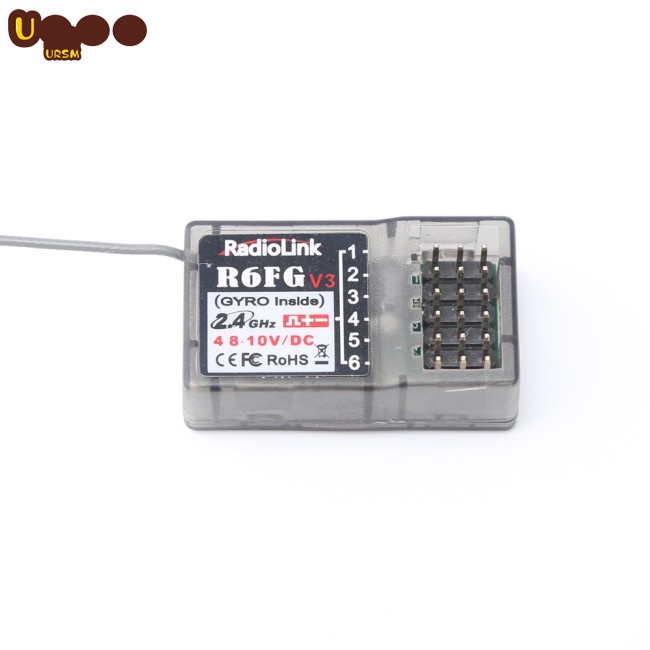 Thiết Bị Nhận Tín Hiệu Radiolink R6FG R6F V3 2.4GHz 6 CH FHSS Cho RC4GS RC3S RC4G T8FB RC6GS