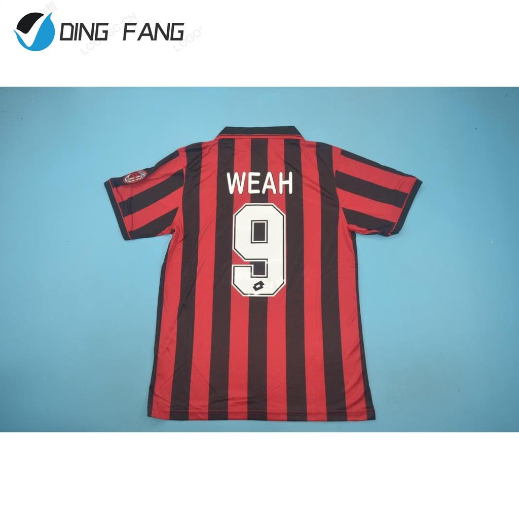 Áo Bóng Đá Đội Tuyển Milan 96-97 Thiết Kế Mới Năng Động Thời Trang