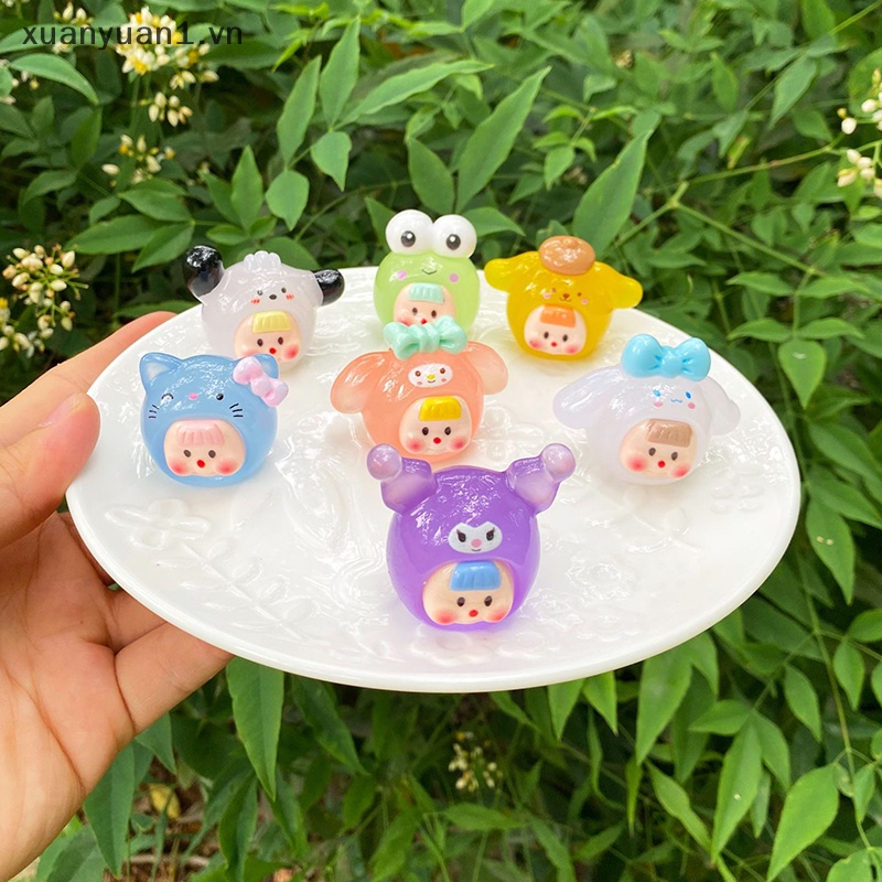 1 Búp Bê Kuromi Mini Phát Quang Xinh Xắn Dùng Để Trang Trí Nội Thất Xe Ô Tô