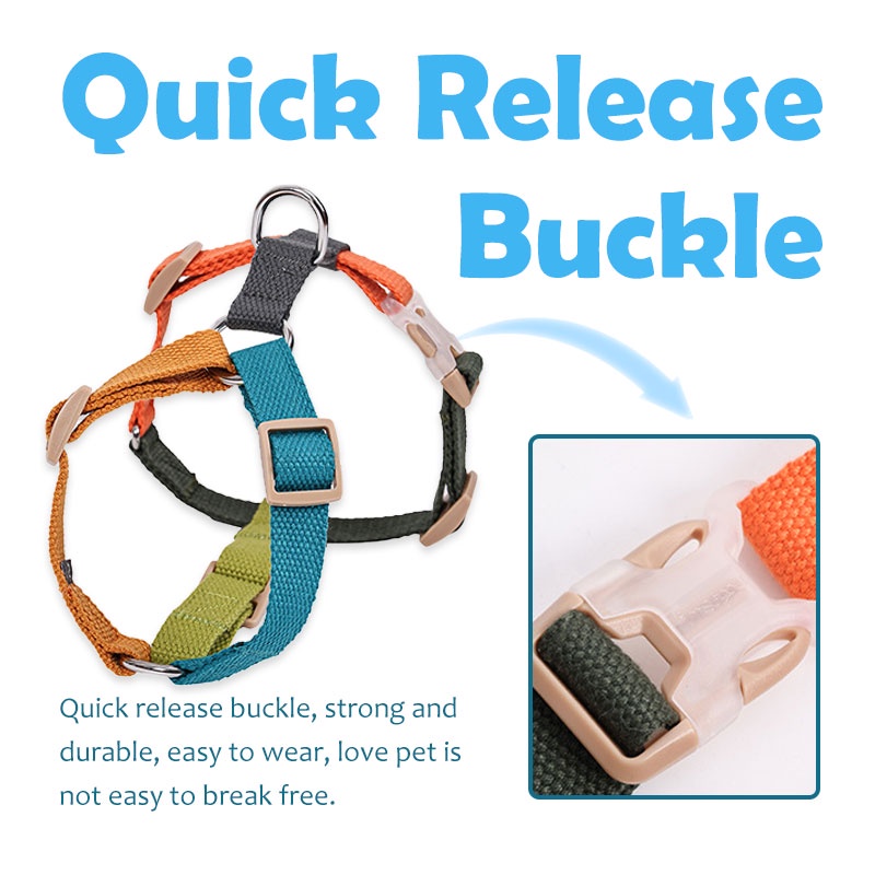 HamshMoc Bộ Dây Dắt Và Dắt Thú Cưng Đi Dạo Mềm Mại Thoải Mái Bền Bỉ Có Khóa Tháo Gỡ Nhanh Cỡ Nhỏ / Vừa / Nhỏ