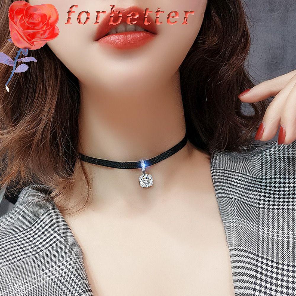 Vòng Cổ Choker Bằng Da PU Đính Kim Tuyến Độc Đáo Thời Trang Cho Nữ