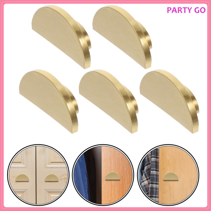 Set 5 Tay Nắm Cửa Tủ Bếp Hình Bán Nguyệt 4.2x2.1cm