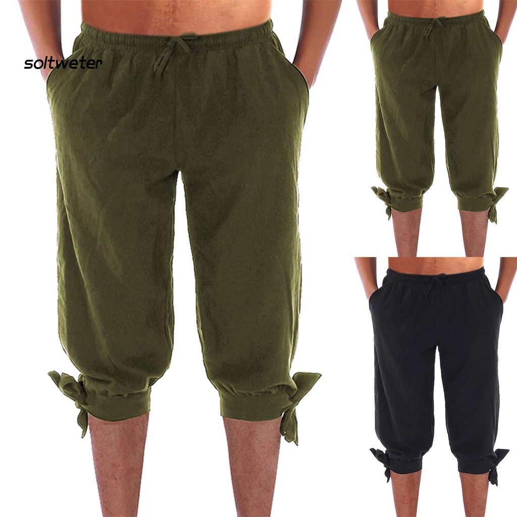 Quần Short Cột Dây Màu Trơn Thấm Hút Ẩm Tốt Phong Cách Cổ Điển Thời Trang Mùa Hè Cho Nữ