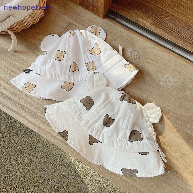 Nón Vành Cotton Mềm Mại In Họa Tiết Thời Trang Cho Bé