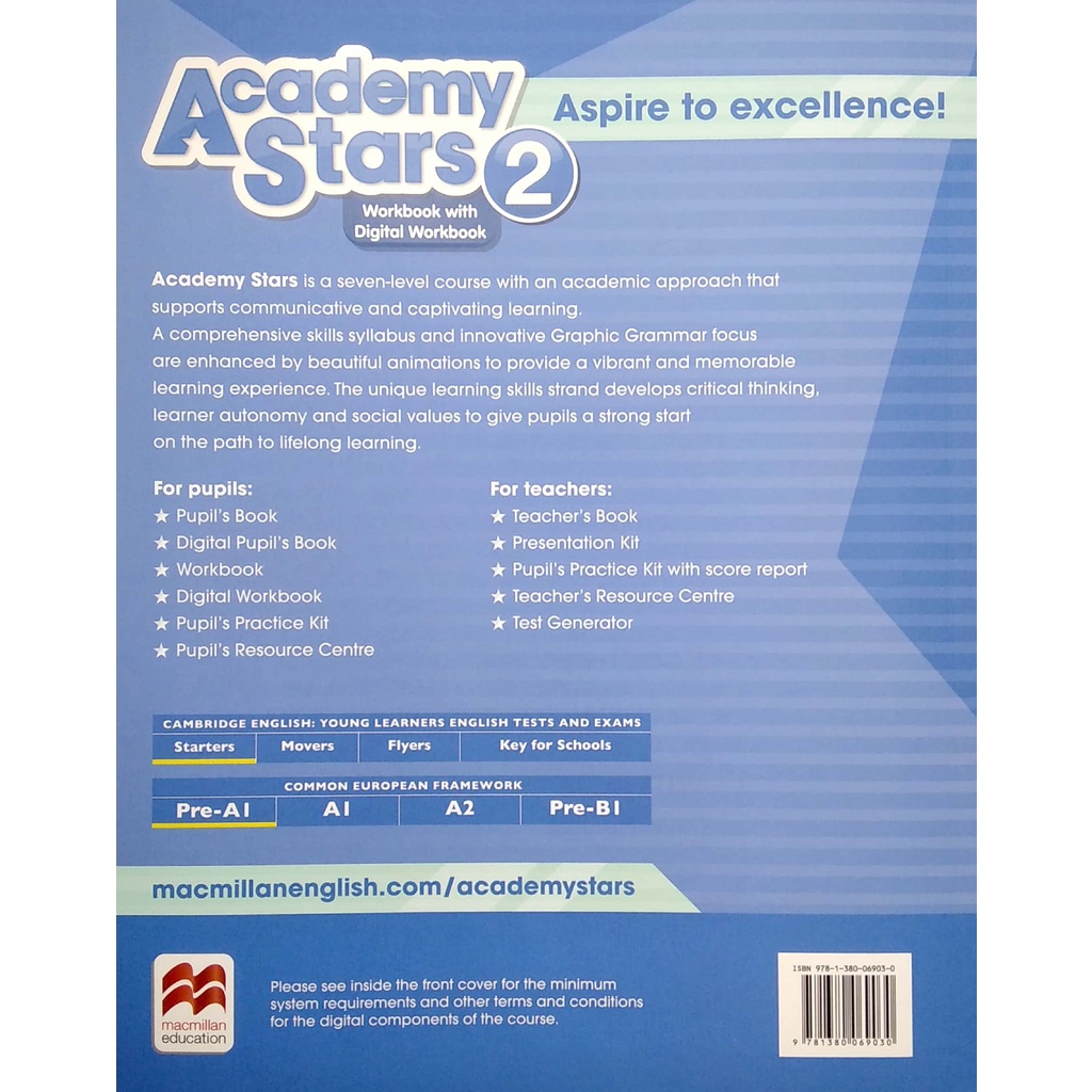 Academy Stars 2 Workbook With Digital Workbook