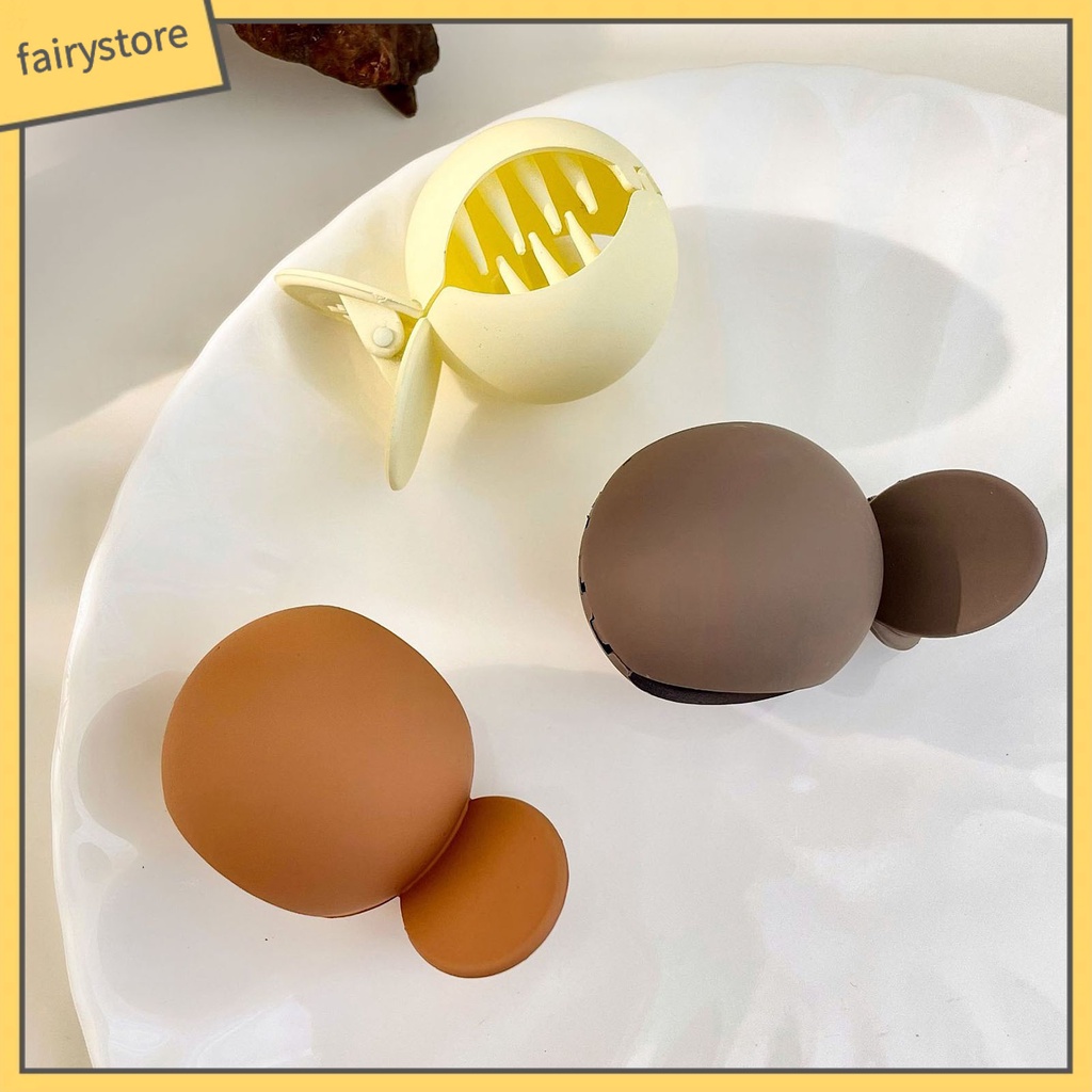 Kẹp Tóc Đuôi Ngựa Dạng Nhám Màu Trơn Chống Trượt