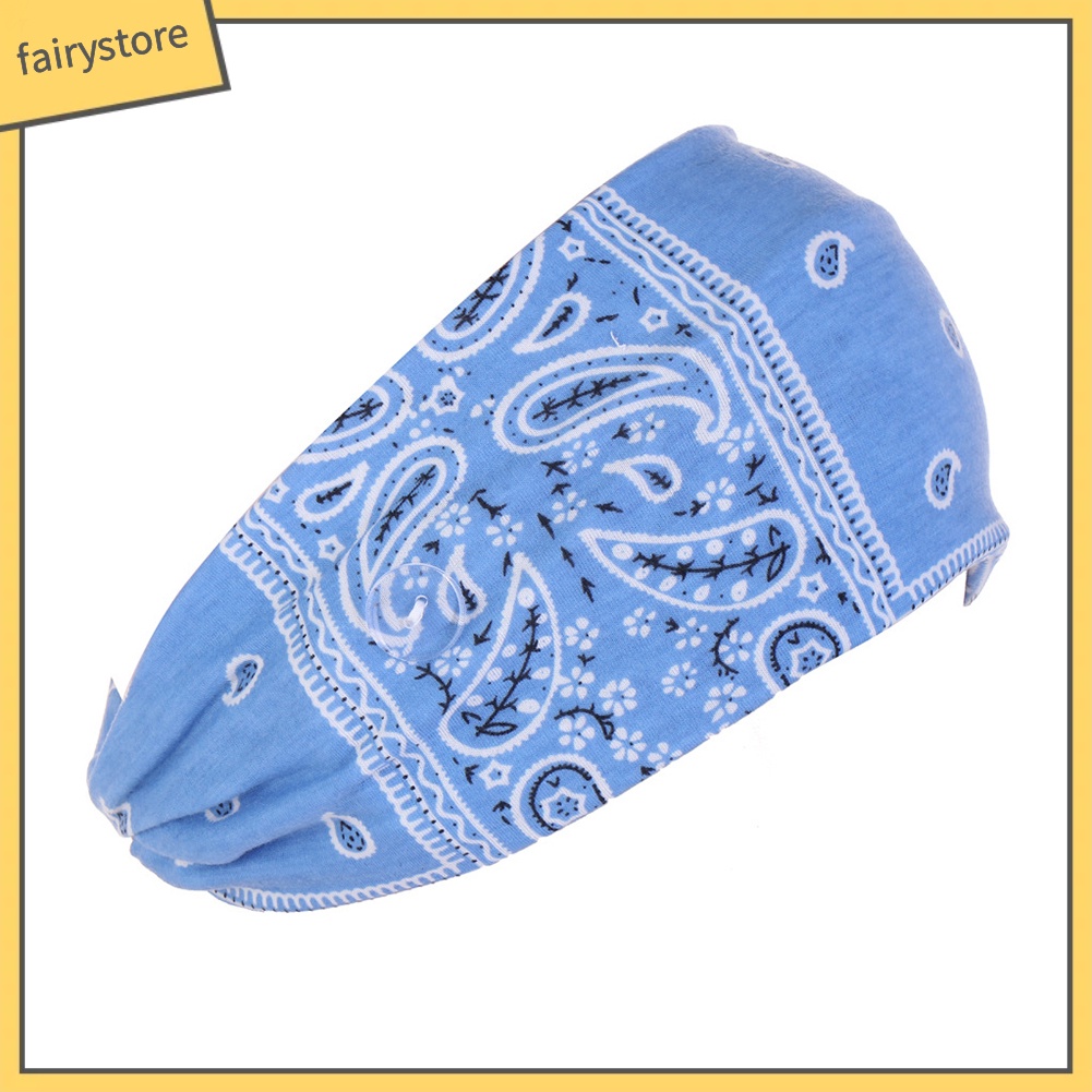 Băng Đô Cài Tóc Co Giãn In Họa Tiết Hoa Xinh Xắn Thời Trang Cho Nữ