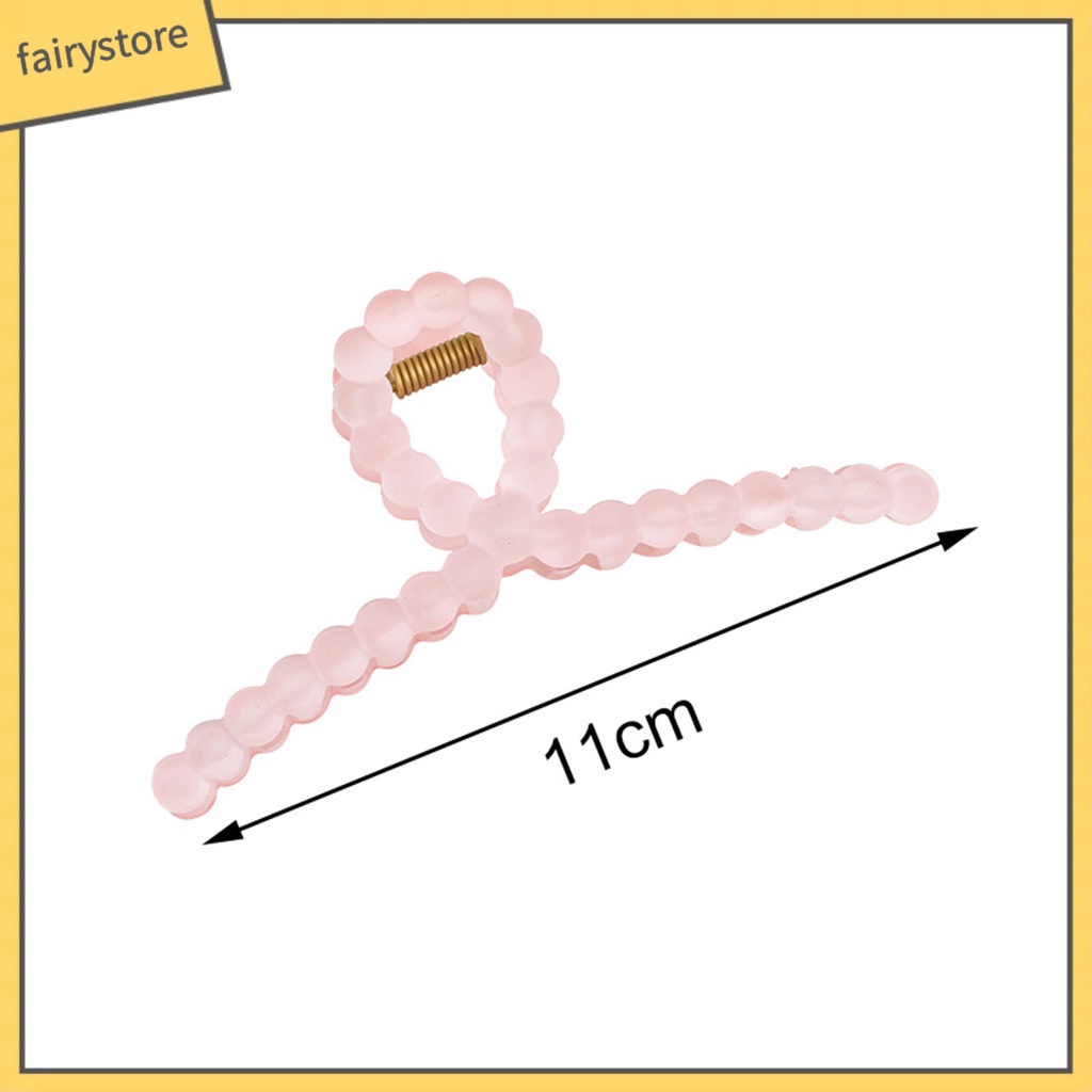 Set 4 Kẹp Tóc Càng Cua Acrylic Trong Suốt Màu Kẹo Tạo Kiểu Tóc Thời Trang