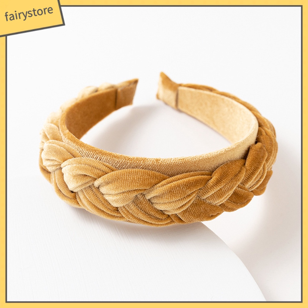 Băng Đô Cài Tóc Kết Cấu Mềm Bản Rộng Dùng Hàng Ngày