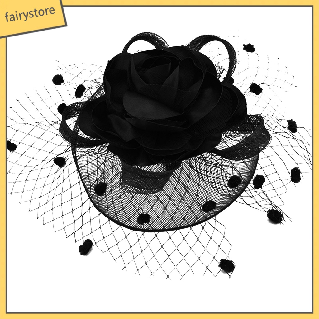 [FRO] Mạng Che Mặt Lưới Rỗng Họa Tiết Chấm Bi Trang Trí Tóc Cô Dâu / Tiệc Cưới / Cocktail / Làm Đạo Cụ Chụp Ảnh