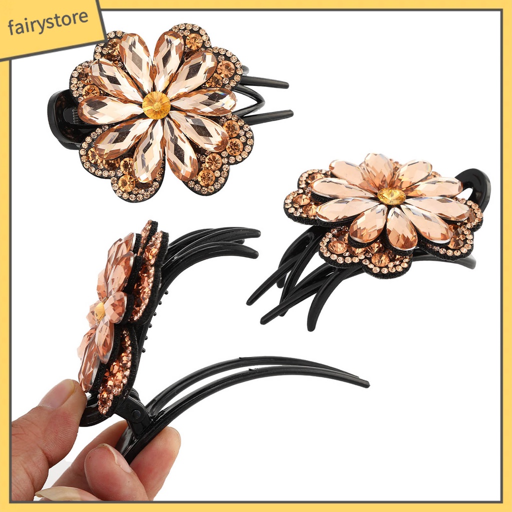 Kẹp Tóc Đính Đá Lấp Lánh Dành Cho Nữ