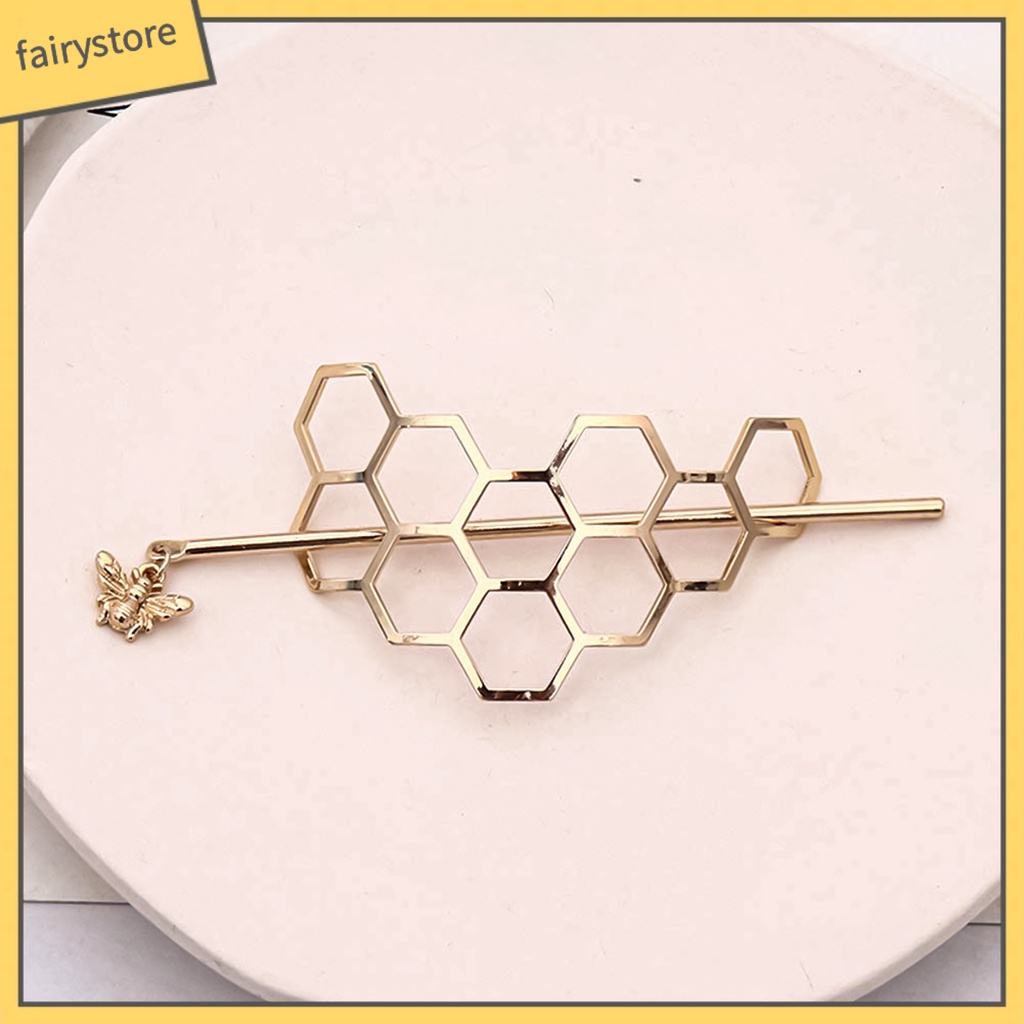 Kẹp Tóc Hình Tổ Ong Bằng Kim Loại Dễ Sử Dụng Cho Nữ