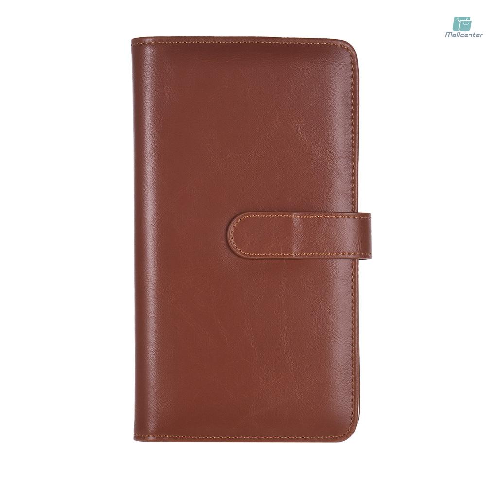 108 Pockets Portable Mini Photo Album PU Leather Photo Picture Book Album with Magnetic Closure for Fujifilm Instax Mini 9 8 7s 70 25 50s 90 Color Films Photo Camera Paper for Name Card Credit Card Bi