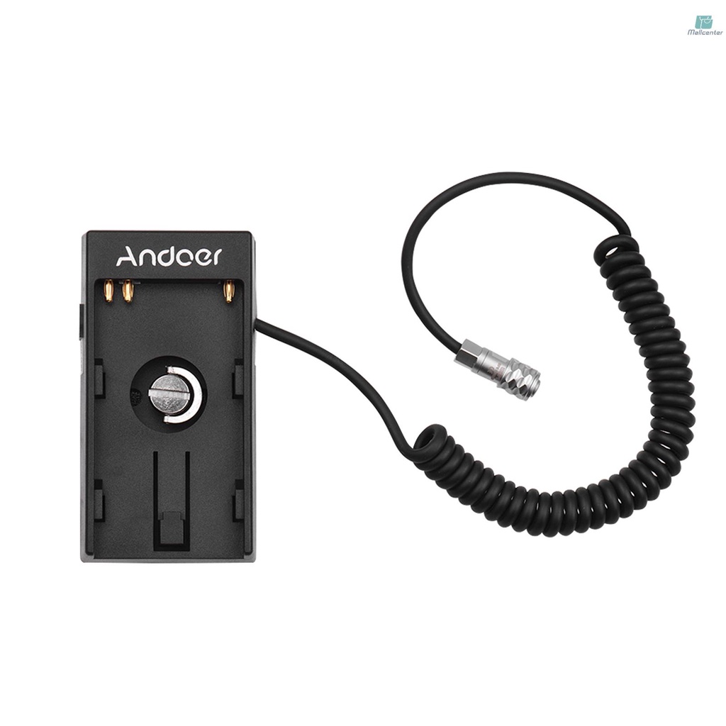 Andoer Camera DV Battery Power Supply Mount Plate Adapter with 1/4 Inch Screw for Blackmagic Cinema Pocket Camera BMPCC 4K for  BP-U30 U60 U90 BP-U Battery