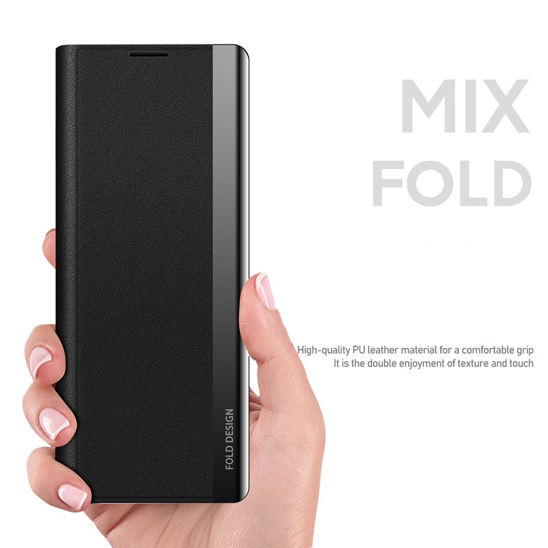 Bao Da PU Điện Thoại Nắp Lật Hít Nam Châm Tự Động Bật / Tắt Màn Hình Cho XiaoMi Mix Fold 2021