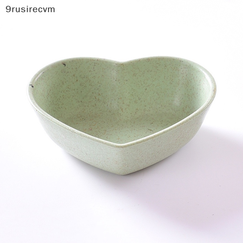 Mini dễ thương tình yêu hình trái tim rơm lúa mì Bát ăn nhẹ tấm nhỏ nhà bếp Cung Cấp Mới