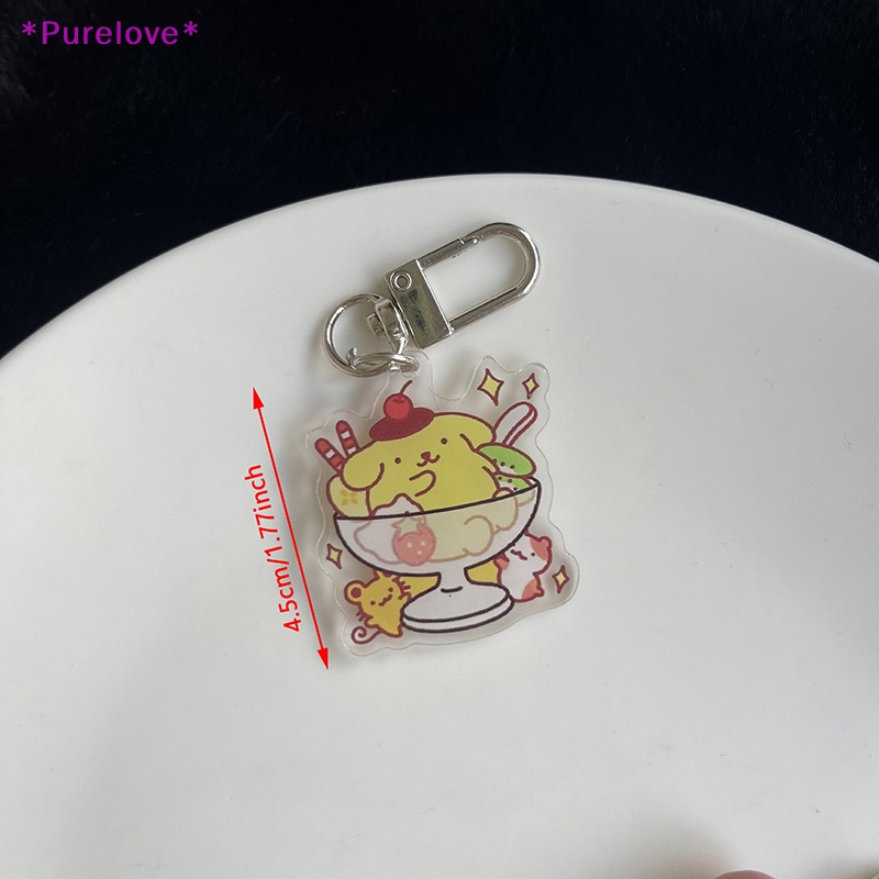Móc Chìa Khóa Bằng Acrylic Hình Nhân Vật Hoạt Hình Sanrioed Kitty Melody Kuromi Cinnamoroll Dễ Thương Mới