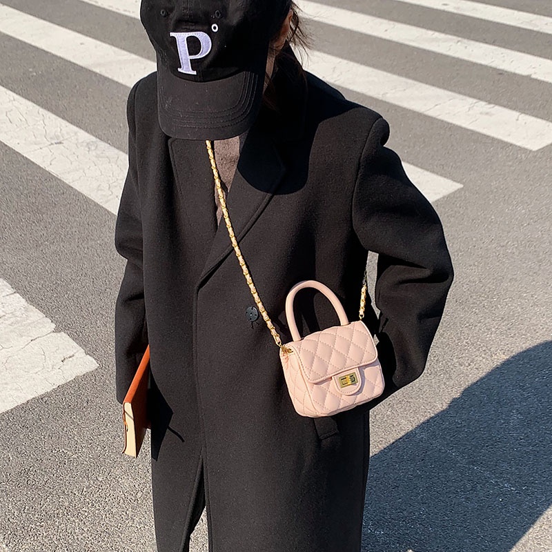 Túi Đeo Chéo Hình Vuông Cỡ Nhỏ Phong Cách Pháp Thời Trang Cho Nữ