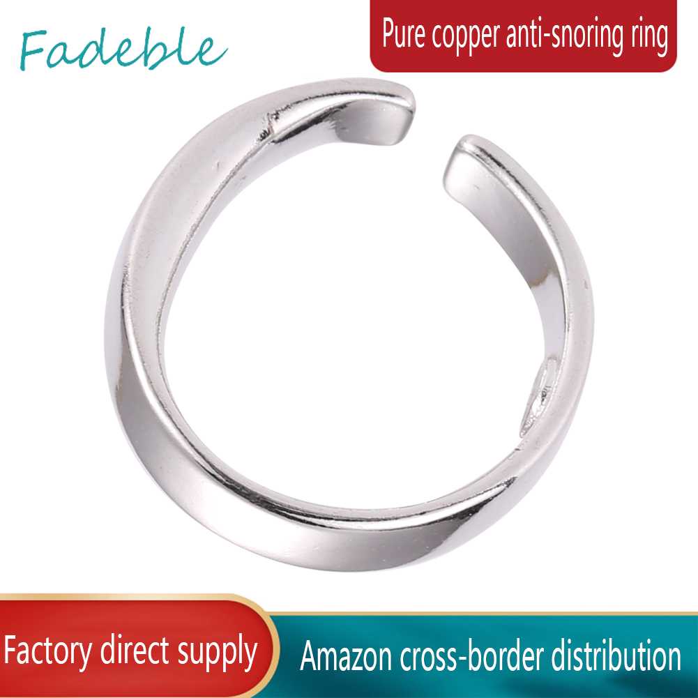 Nhẫn Bạc Từ Tính Bấm Huyệt Chống Ngáy Khi Ngủ Tiện Dụng